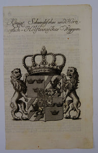 Königl. Schwedisches und Hertzoglich Holsteinisches Wappen